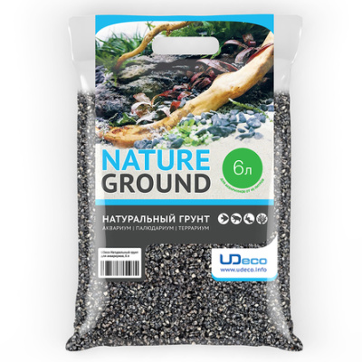 UDeco Canyon Grey - Натуральный грунт для аквариумов 